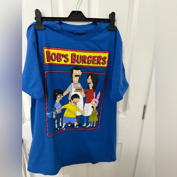 Ripple Junction Other - Bob's Burgers Men's Large Dark Blue Graphic Short Sleeve Tee Shirt Cartoon